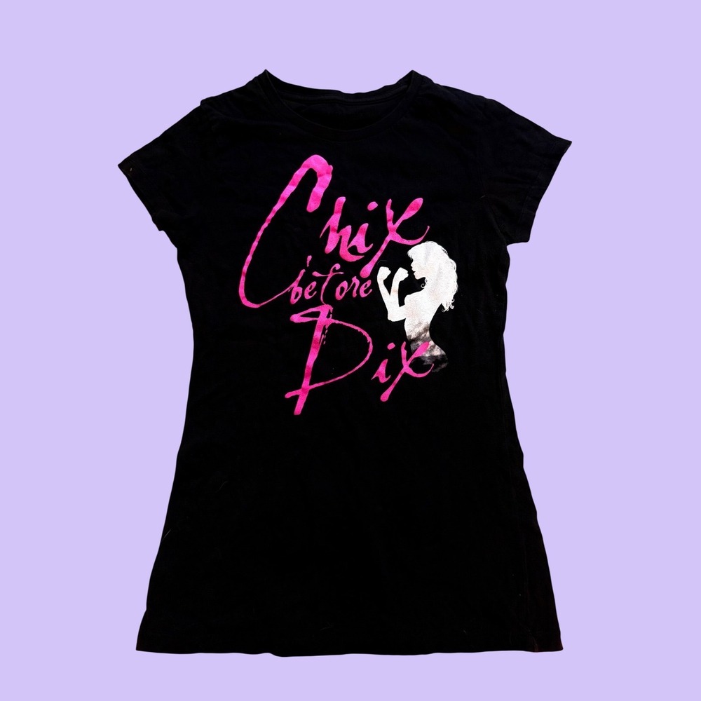 Y2K Chix Before Dix Graphic T-Shirt Slim Fit Baby Tee Scene #18